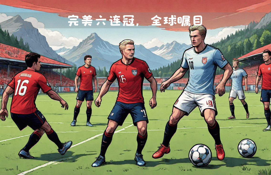 挪威队在比赛中力争突破对手防线 挪威队在比赛中力争突破对手防线