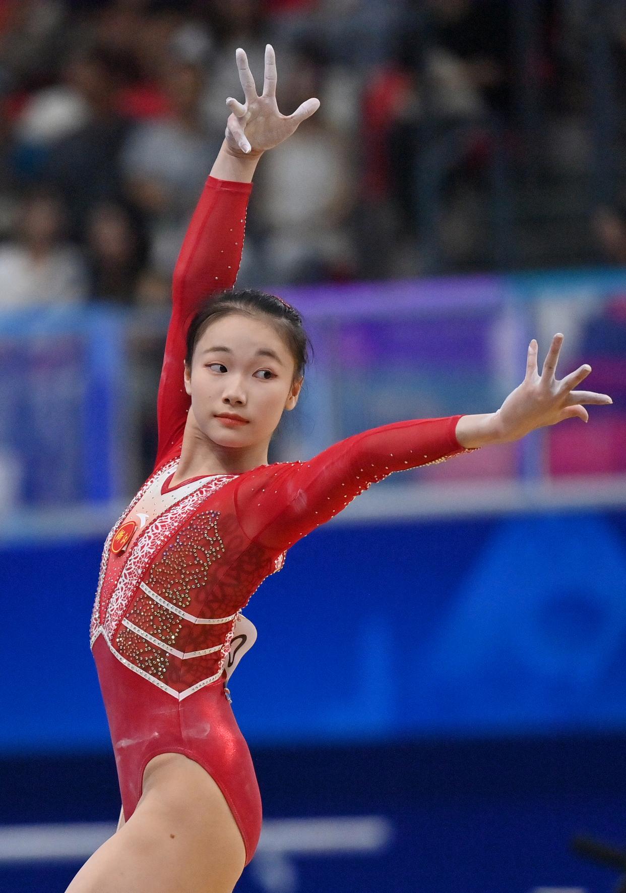 关于体操比赛团体实力抢眼，中国队获奖的信息